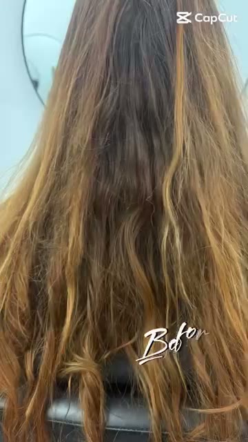 A full head of foils with a warm copper tone
