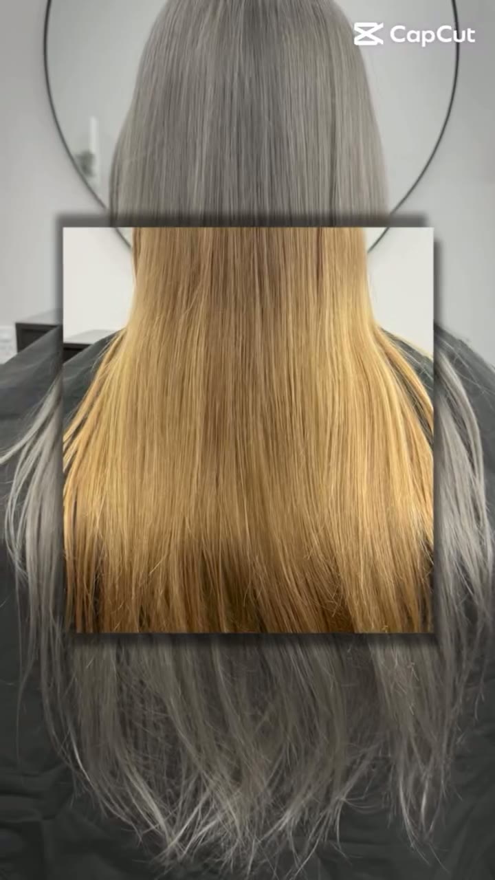 Healthy hair after cutting off the dead ends